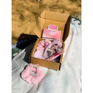 RAMADHAN SALE SURPRISE GIFT FOR HER FAREWELL FREE WISH CARD SCRUNCHIES PHOTOCARD ACRYLIC HAND CREAM 