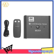 【W】8K DisplayPort Switch 2 in 1 Out/ 1 in 2 Out Display Port DP Switch Supports 8K30Hz 4K120Hz for P