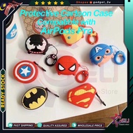 Cartoon TPU Case Compatible with AirPods Pro Silicone Case, TPU Case Protective Shockproof Case TPU 