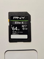 PNY Elite-X 64GB  記憶卡  SD Card