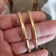 Pure Copper Bracelet & Bracelet 80510 100% Pure Brass Round Belly Bracelet Handmade Adult Round Bell