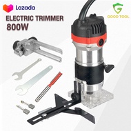 GD TOOLSเครื่องเซาะร่อง เร้าเตอร์ ทริมเมอร์ 800 วัตต์ 1/4 นิ้ว เครื่องเซาะร่องไม้ Wood Trimmer รุ่น GT-3706