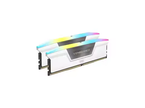 CORSAIR Vengeance RGB 64GB (2 x 32GB) 288-Pin PC RAM DDR5 6400 (PC5 51200) Desktop Memory Model CMH6