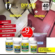 EPOXY COLOUR FLAKE COATING DIY SET 40 SQFT 100% SOLIDS CONTENT (9 FREE GIFTS)