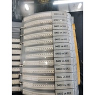 Resistor 0402 Size 1 Ohm Up to 10M Model 0402 OR Up to 0402 10M New Original Stock Ready