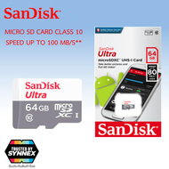 เมมโมรี่การ์ด SanDisk MicroSD Ultra Class 10 (ของแท้รับประกันศูนย์) By.Vstarcam-CCTV
