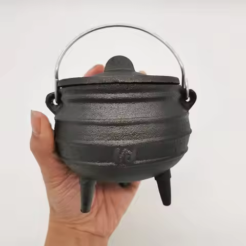 Small Cast Iron Cauldron, Potjie Pot, South Africa Cookware 350ml