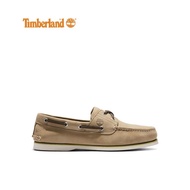 Timberland Men's Classic Leather Boat Shoes Wide Light Nubuck