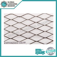 EXPANDED METAL BERBAGAI MACAM UKURAN / EXPANDA BESI 1.2MX2.4METER BAJA - TOKOASMA