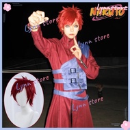 Gaara Uniforms Wig Gourd Bag Set NARUTO Gaara Cosplay Costume Carnival Party Costumes