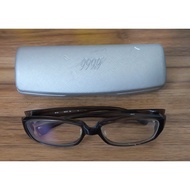 Glasses 999.9 Fournines NP-81 Size 55/16 130mm Clear Brown