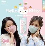 Hello Kitty 和菓 KF94成人立體醫療口罩