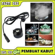 [ PEMBUAT KABUT ] Mesin Alat Pembuat Kabut Embun Asap Air Mist Maker Akuarium Aquarium ultrasonic ukuran mini fogging dengan lampu led kabut murah terbaik bisa bayar ditempat cod pasti oke