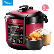 Midea Electric Pressure Cooker Six Liters Household Intelligent Large Capacity Double Liner Electric Pressure Cooker Rice Cookers Genuine Goods60A5