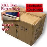 40x50x60 XXL Extra Big Used Super Thick Double S Layer Double Wall Carton Box Thick Packing Box Hous