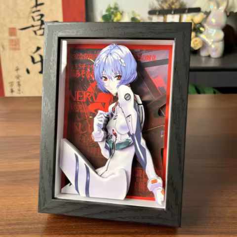 New Century Evangelion 3D Stereoscopic Painting Anime Ayanami Rei Asuka Bedroom Decor Poster Photo F
