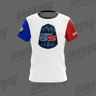 Bmw R1250 Gs Bwr T-Shirt (Microfiber T-Shirt) Outdoor T-Shirt Racing Car T-Shirt (Ready Stock)
