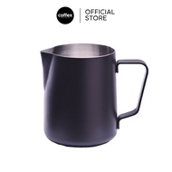 Joefrex - Black Steaming & Frothing Milk Pitcher (12oz 350ml & 20oz 590ml))
