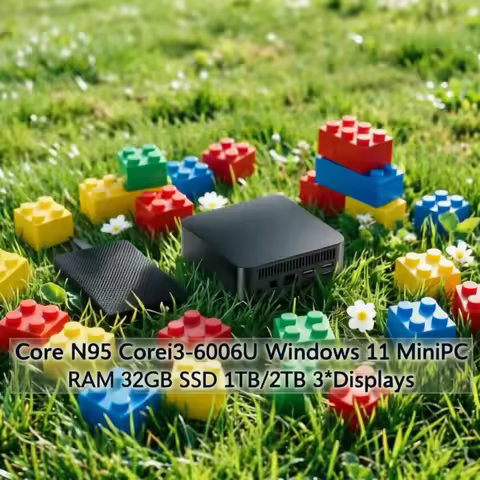 2026 Mini PC Windows 11 Pro Core N95/i3-6006U Gaming Office Laptop PC 32GB RAM 1TB/2TB SSD WiFi 6 BT