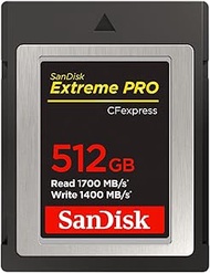 SanDisk Extreme PRO SDCFE-512G-GH4NN CFexpress Type B 512GB Maximum Read Speed 1700MB/s