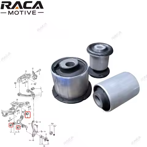 3-Piece Set of Front Axle Lower Control Arm Bushings for Volkswagen Touareg 7L 7P Touareg 7P Audi Q7
