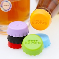 jiarenitomj 6pcs Reusable Silicone Bottle Caps Beer Cover Soda Cola Lid Wine Saver Stopper sg