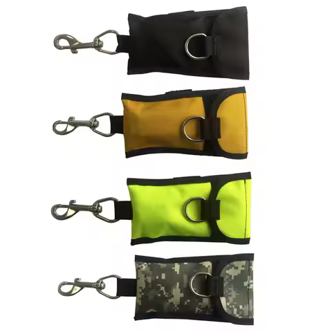 Scuba Diving Single Reef Drift Hook Webbing Bolt Clip & Storage Bag Scuba Cave Diving Current Bolt S
