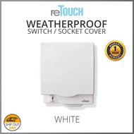 [WHITE] reTouch IP55 Weatherproof and Waterproof Switch and Socket Protective Cover for All Standard