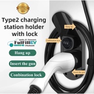 EV Car Charger Holder With Type2 Lock Code (EV Holder)