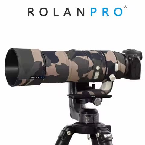 ROLANPRO Waterproof Lens Coat For Canon RF 200-800mm F6.3-9 IS USM Camouflage Rain Cover Lens Protec
