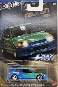 Hotwheels 99 Civic Type R EK9 Falken