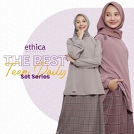 Ethica Kiyomi 03 Gamis Busana Muslim Remaja Simple Kekinian