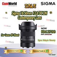 Sigma 18-50mm F2.8 DC DN (RF-Mount) Contemporary Lens ( SIgma Malaysia Warranty )