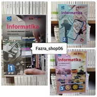 NEW & ORIGINAL Informatics Book ICT REVISION sma ma Class 1 10 X, 2 11 XI, 3 12 XII Merdeka Curricul