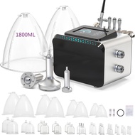 Vacuum Therapy Machine, 3 in 1 Vacuum Cupping Therapy Sets with 1800ML and 1500ML Large Cups, 3 Gua 