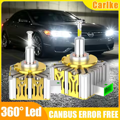 Carlke 360 LED Headlight D1S D3S LED Bulb Canbus Decoder 1:1 Hid Xenon D2S D4S D5S D8S Car Light D1R