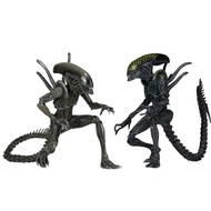 NECA Alien vs Predator AVP Series 7 the Warrior Alien and Grid Alien Super Action Figure Model Toy