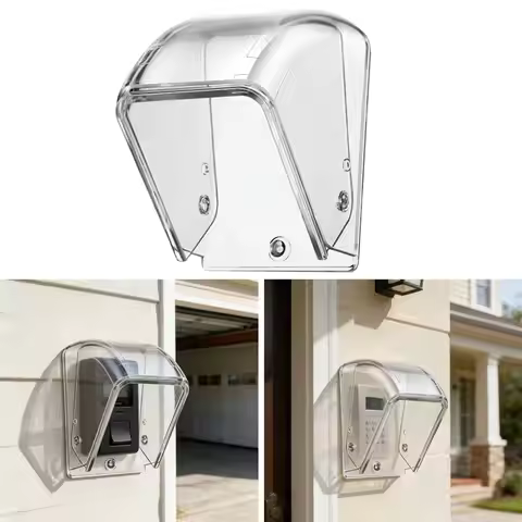 Plastic Ring Doorbell Cover Waterproof Rainproof Case Wireless Doorbell Cover Transparent Multipurpo