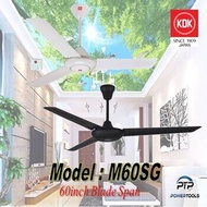 KDK M60SG CEILING FAN / 12 INCH ROD / 150CM CEILING FAN / NO REMOTE CONTROL