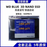 WD/西部數據SA510固態硬盤250G 500G 1TB 2TB藍盤sata電腦SSD