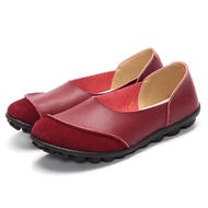 Women Flats Shoes Boat Shoes Spring Outdoor Loafers Soft Cow Suede Flats Ladies Shoes Slip-On Flats 