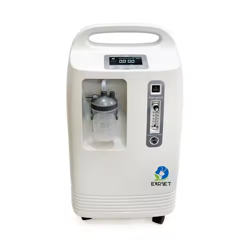 EUR VET Portable 5ltr Continuous Flow Machine Oxygen Concentrator and Home Concentrator