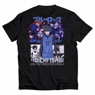 เสื้อยืดพิมพ์ลาย Kaos Anime  Yoichi Isagi BLUE LOCK 002  Baju Anime Jepang S-5XL