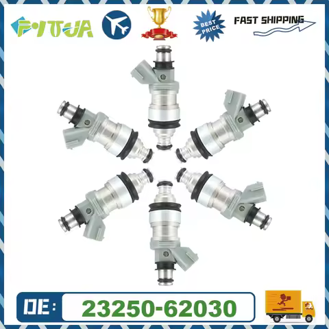 6pcs Fuel injector 23250-62030 23209-62030 For Toyota 4Runner 3.4L 92-93 Camry 3.0L For Tacoma 95-98