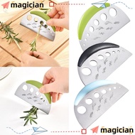 MAGICIAN Herb Cutter Stripper, 2 in 1 Stainless Steel Vanilla Vegetable Greens Leaf Remover,  Multif