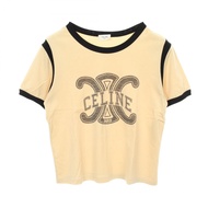 【二手】Celine CELINE短袖T卹 Triomphe Logo 純棉T卹 女款 二手 A