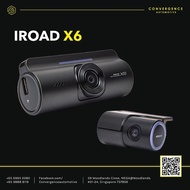 IROAD X6 2-CH Dash Cam (Front & Rear) | Full HD 1080p Sony STARVIS | WiFi & ADAS | Official SG Set