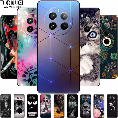 For Realme 12 Pro Plus Case Fashion Protective Silicone Pained TPU Coque for Realme 12 Pro 5G Cover 