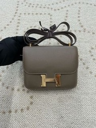 Hermes Constance Mini  c19 etoupe  康康19大象灰金扣epsom