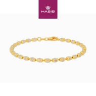 HABIB BEADS PLANET | Oro Italia 916 Yellow and White Gold Bracelet GW51060624(300YW)-BI (22K Gold)